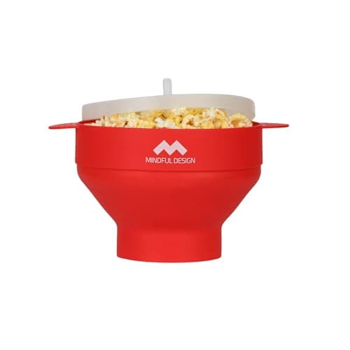 Mindful Design TN-1225 Red Popcorn Popper