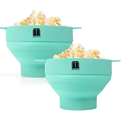 Mugooler MZ011 2-Pack Turquoise Popcorn Makers
