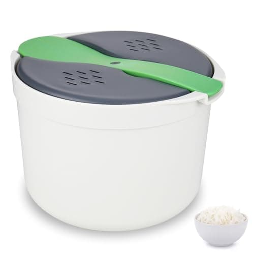 Rucudim Compact Microwave Rice Cooker 2L
