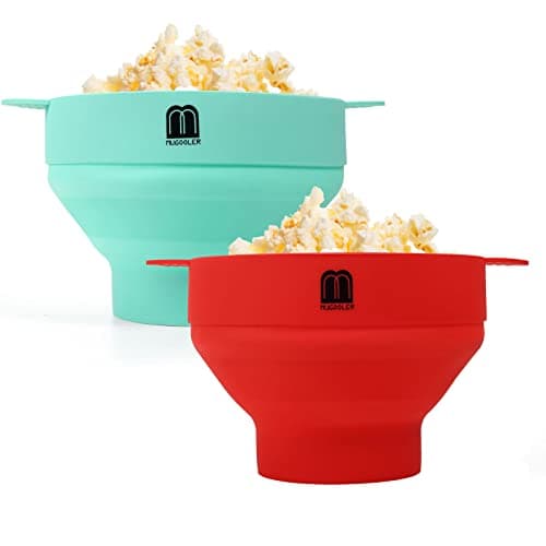 M Mugooler MZ011 2-Pack Silicone Popcorn Poppers