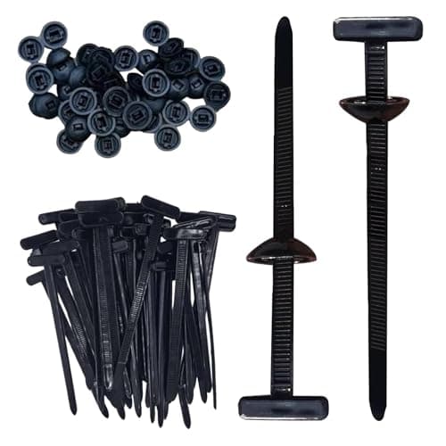 Nnouonn 150Pcs Nylon Cable Tie Buckle Clips