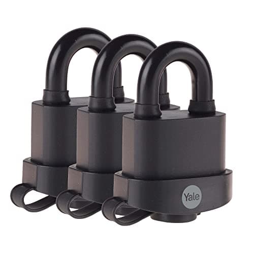 Yale Y220B Weatherproof Padlock Pack of 3
