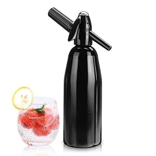 Qudubuy Black 1L Soda Siphon Maker