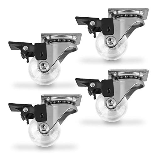 SO-TECH Swift 35mm Transparent Furniture Castors with Brake