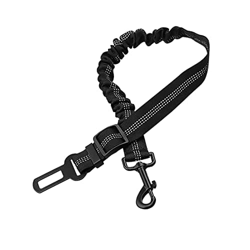 Fistad Black Elastic Dog Car Harness
