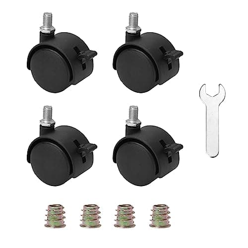 Yoicn Lth K-114-2 Black Nylon Swivel Castor Set