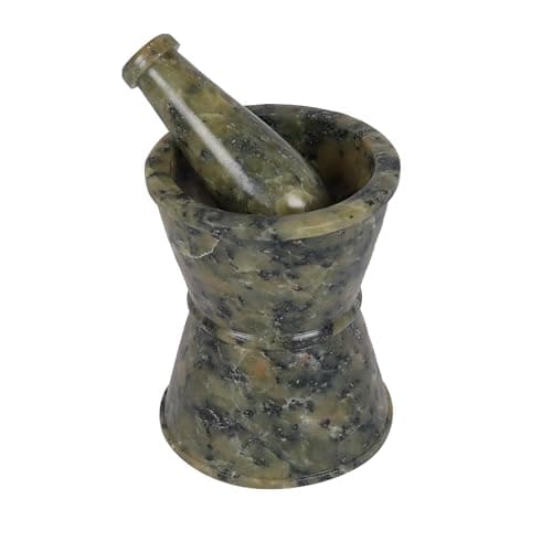 Divit Shilp NMW4165 Green Stone Mortar & Pestle