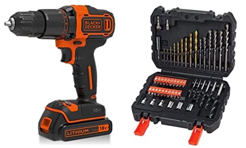Black+Decker BCD700 Combi Drill Set 18V