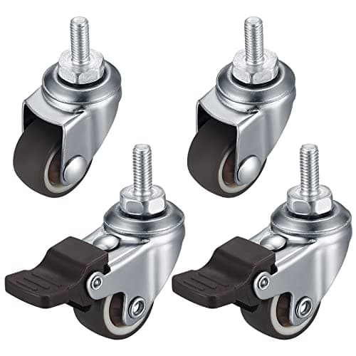 Lzijun MX-2311 Swivel Furniture Castors M6 4-Pack