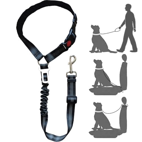 Dog Car Harnesses with Headrest Restraint