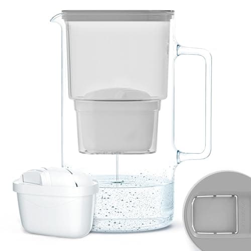 Wessper Crystalline Glass Water Filter Jug 3L