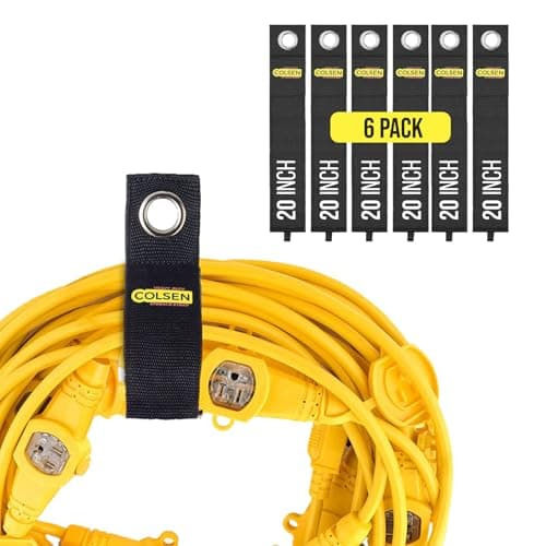 Colsen 20-Inch Heavy-Duty Cable Straps - 6 Pack
