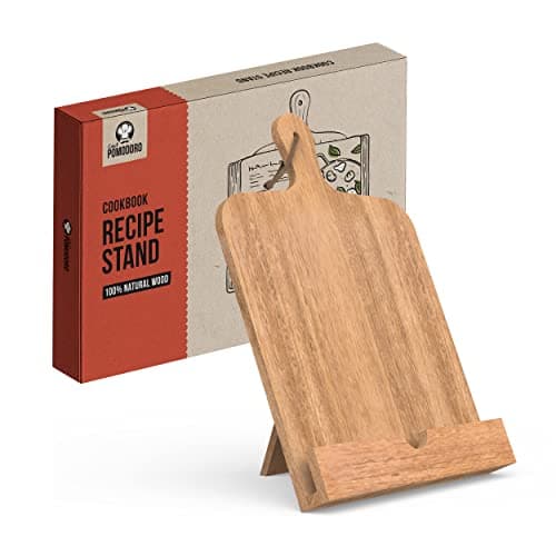 Chef Pomodoro Acacia Wood Cookbook Recipe Stand