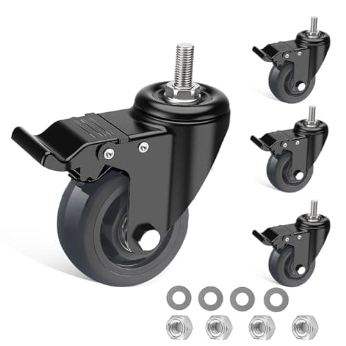 IQWTU 75MM Heavy Duty Castors with Brake