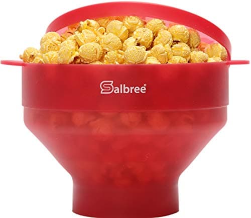 Salbree Red Silicone Microwave Popcorn Maker