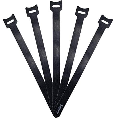 Superun 50pcs Black 10-inch Cable Ties