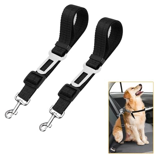 Kangsit CW240617AQD 2-Pack Dog Car Harness Black