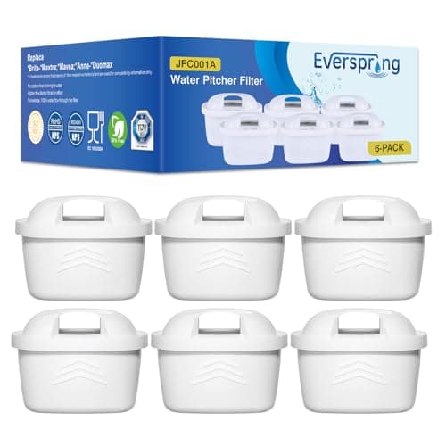 EVERSPRING Water Filter Cartridges 6 Pieces