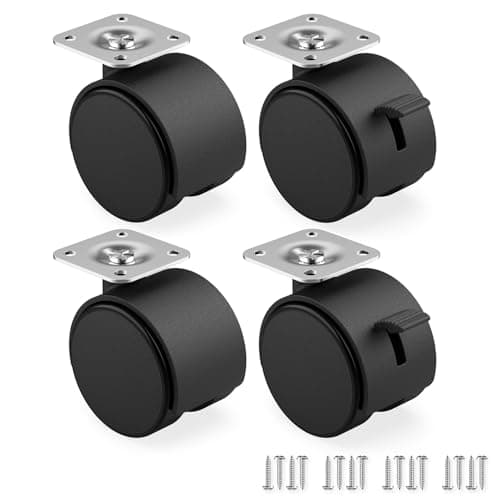 Ravn Haman 40mm Furniture Castors Set - Black