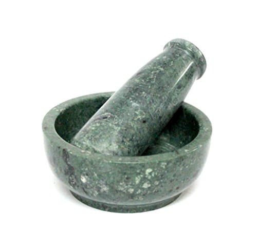 Kleo 4' Green Marble Mortar and Pestle