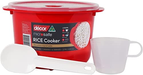 Décor Microsafe Rice Cooker 2.75L Red
