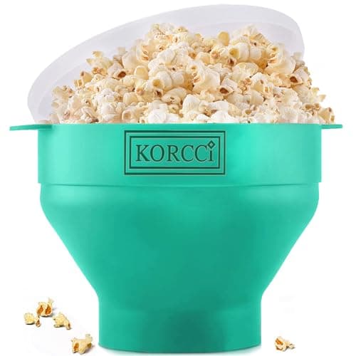 Korcci Silicone Microwave Popcorn Popper Bowl
