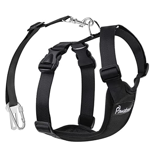 Pawaboo Dog Safety Vest Harness Medium Black