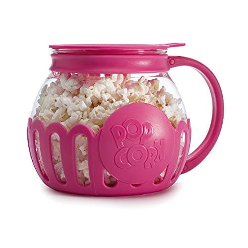 Ecolution Hot Pink Glass Popcorn Maker