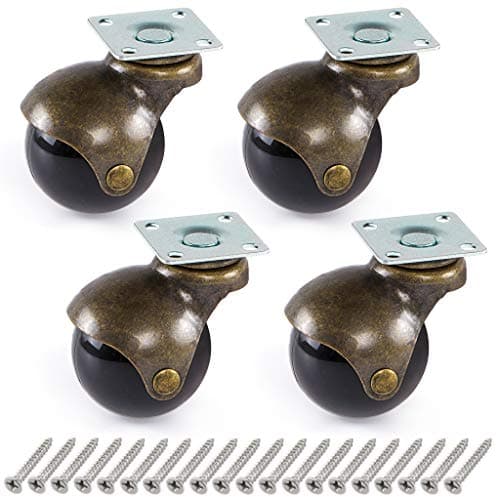 Skelang Antique Bronze Ball Castor Wheel 4-Piece