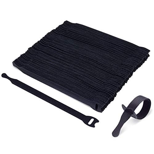 Trilancer 100Pk Black Reusable Cable Straps