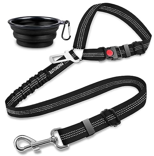 Paercute 2-Piece Retractable Dog Car Harness Set