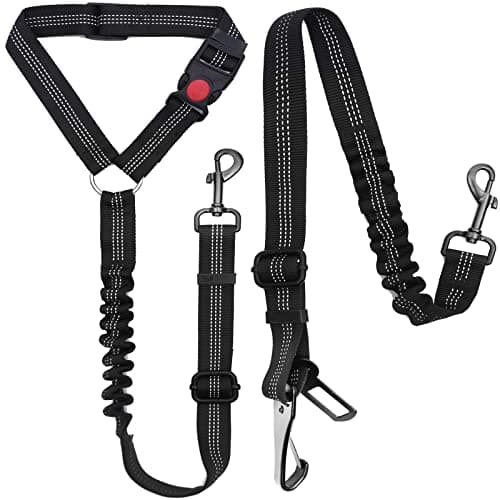 Junreox 2-Pack Reflective Dog Car Harness