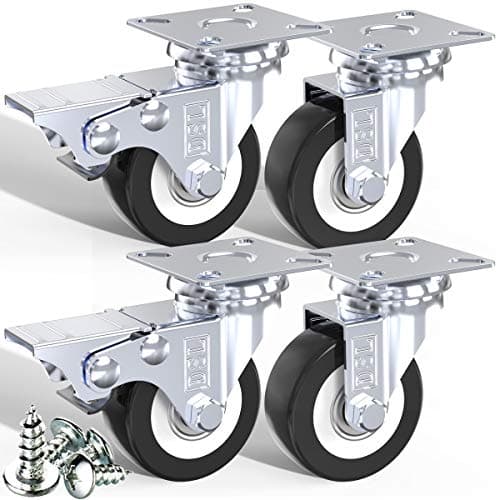 DSL PVC50mm2b2c Heavy Duty 50mm Castors Set
