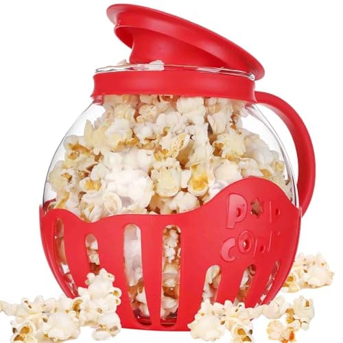 Goldmiky n Glass Popcorn Popper 2.2L