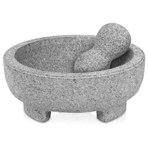Heshibi 4 Cup Granite Mortar and Pestle
