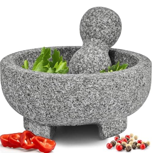 PriorityChef 2-Cup Granite Mortar and Pestle