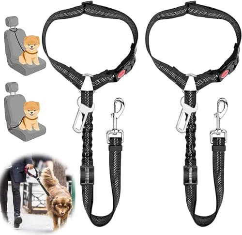 Comblu 3in1-2pcs Dog Car Harness with Bungee