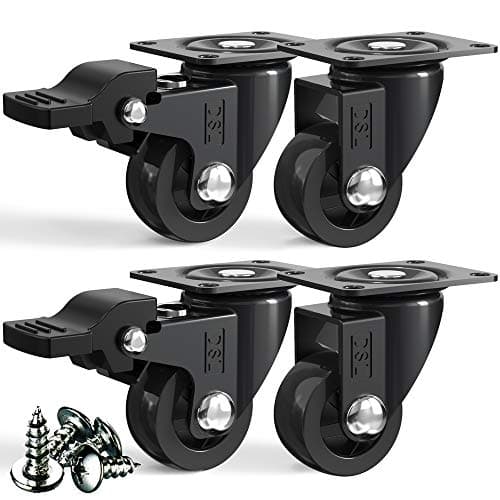 DSL 25mm Swivel Castors with Brakes - 4 Pack
