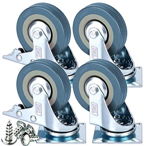 DSL Heavy Duty Braked 50mm Swivel Castors Set