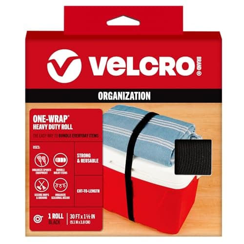 VELCRO Brand ONE-WRAP Black Cable Straps 30ft