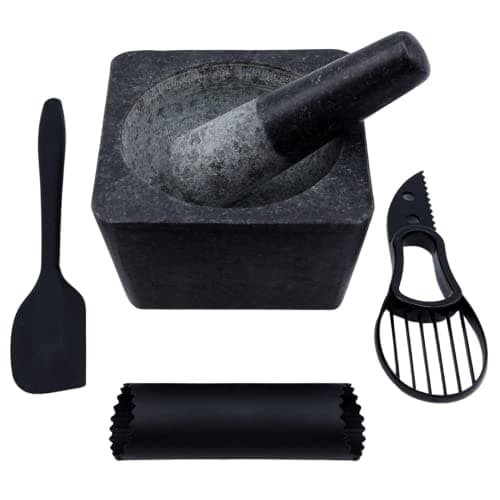 Pepe Nero Large Granite Mortar and Pestle Set