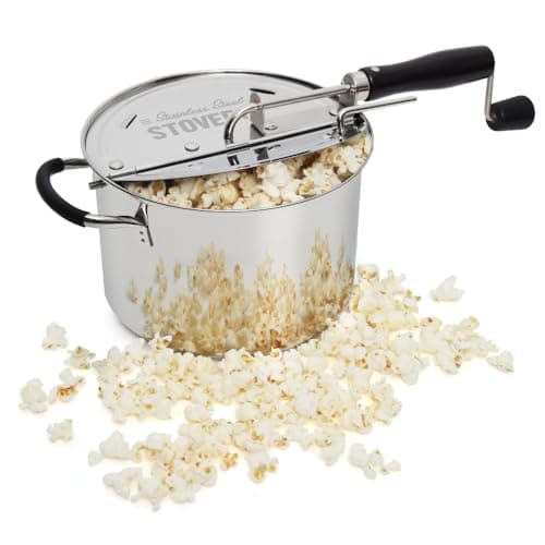 Time For Treats VKP1160 Stainless Steel Popcorn Popper