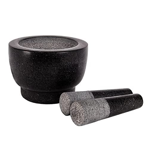Comie Mortar and Pestle Set Black 2-Cup