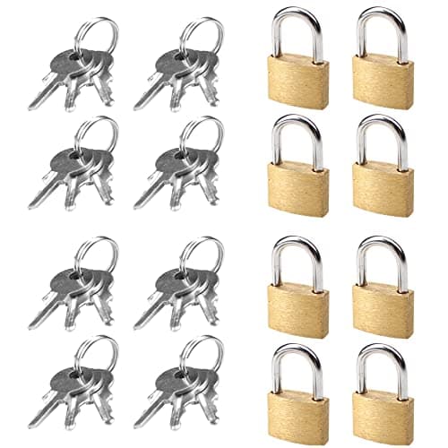 Duisoad 8-Piece Suitcase Padlock Set