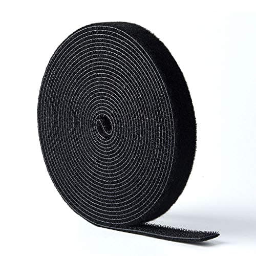 KUUQA Black Hook and Loop Cable Straps