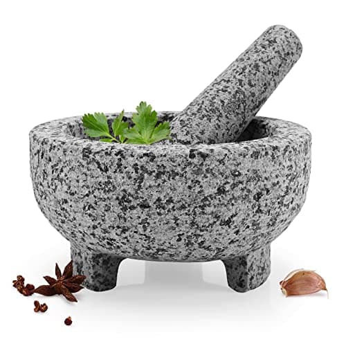 HESHIBI Granite Mortar and Pestle Set 2-Cup